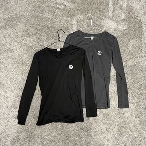 Black and Gray Long Sleeve Shirts